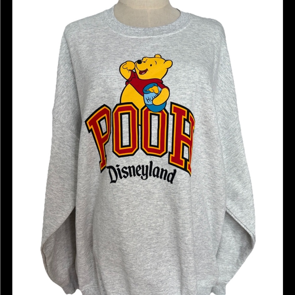 Disneyland Disney, Winnie The Pooh Pullover Grey Sweatshirt X-LARGE New 2026 - Picture 4 of 6